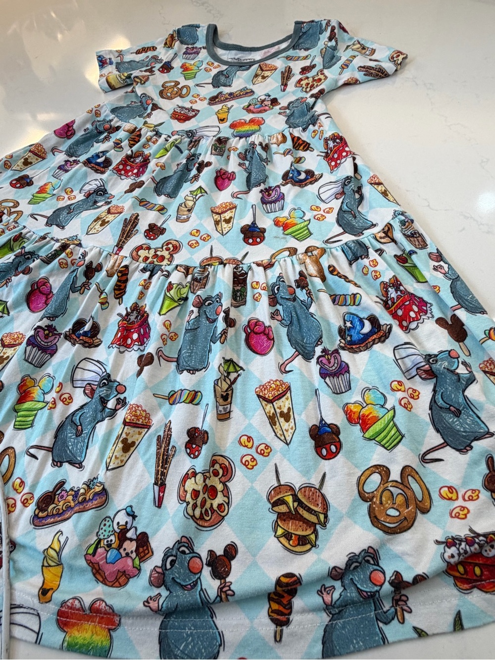 Showstoppers Ratatouille Remy Disney Snacks Bamboo Twirl Dress 5/6 - Picture 4 of 5